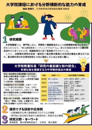 大学院課程における分野横断的な能力の育成